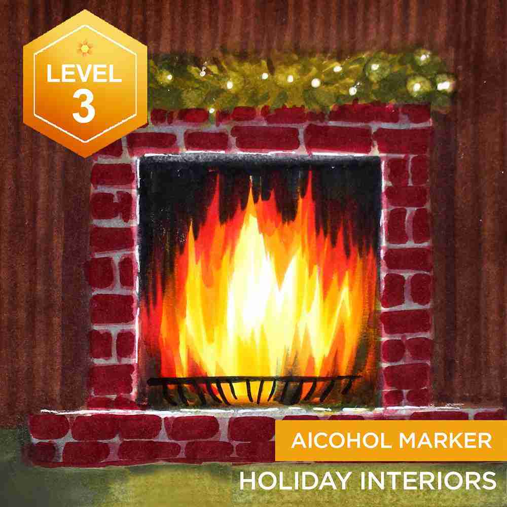 Holiday Interiors (Alcohol marker)