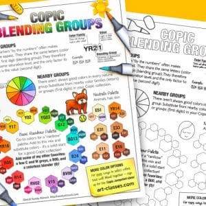 Copic Blending Groups