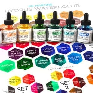 Dr. Ph. Martin's Hydrus Liquid Watercolor Chart