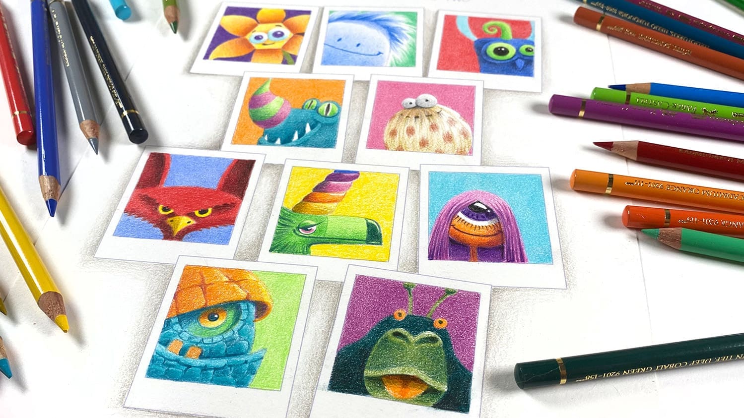 Imaginary Creatures – Colored Pencil