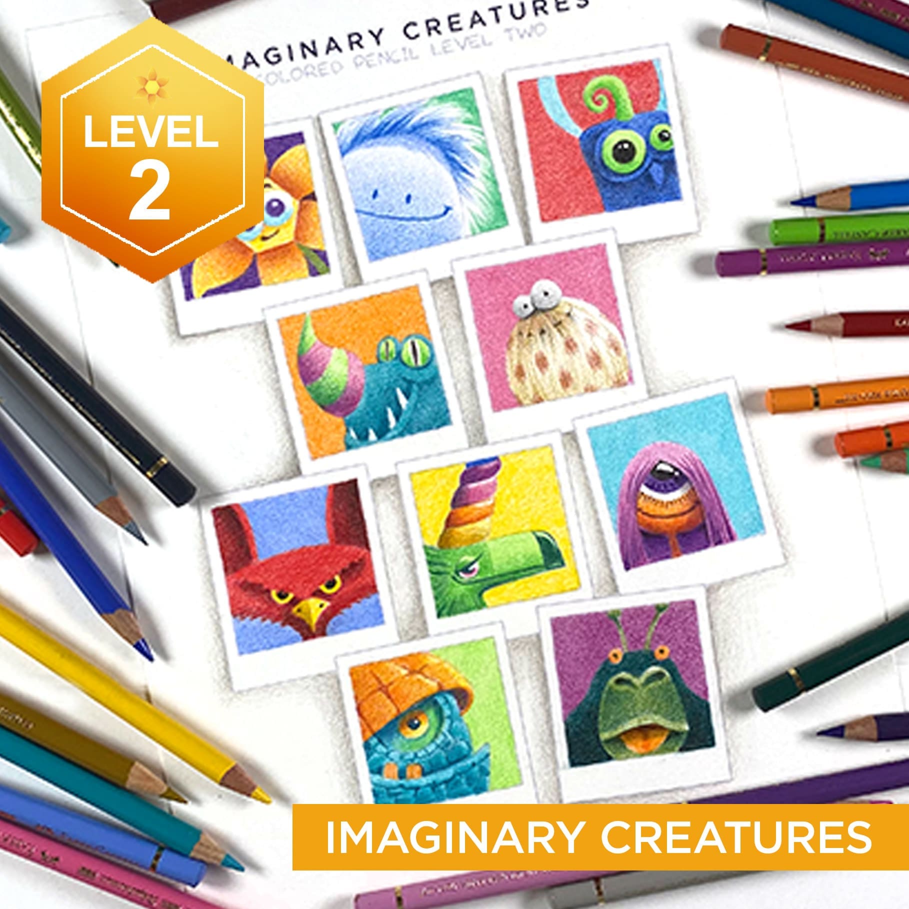 Imaginary Creatures (Colored Pencil)