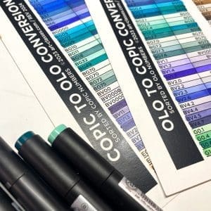 Olo to Copic Color Conversion Charts