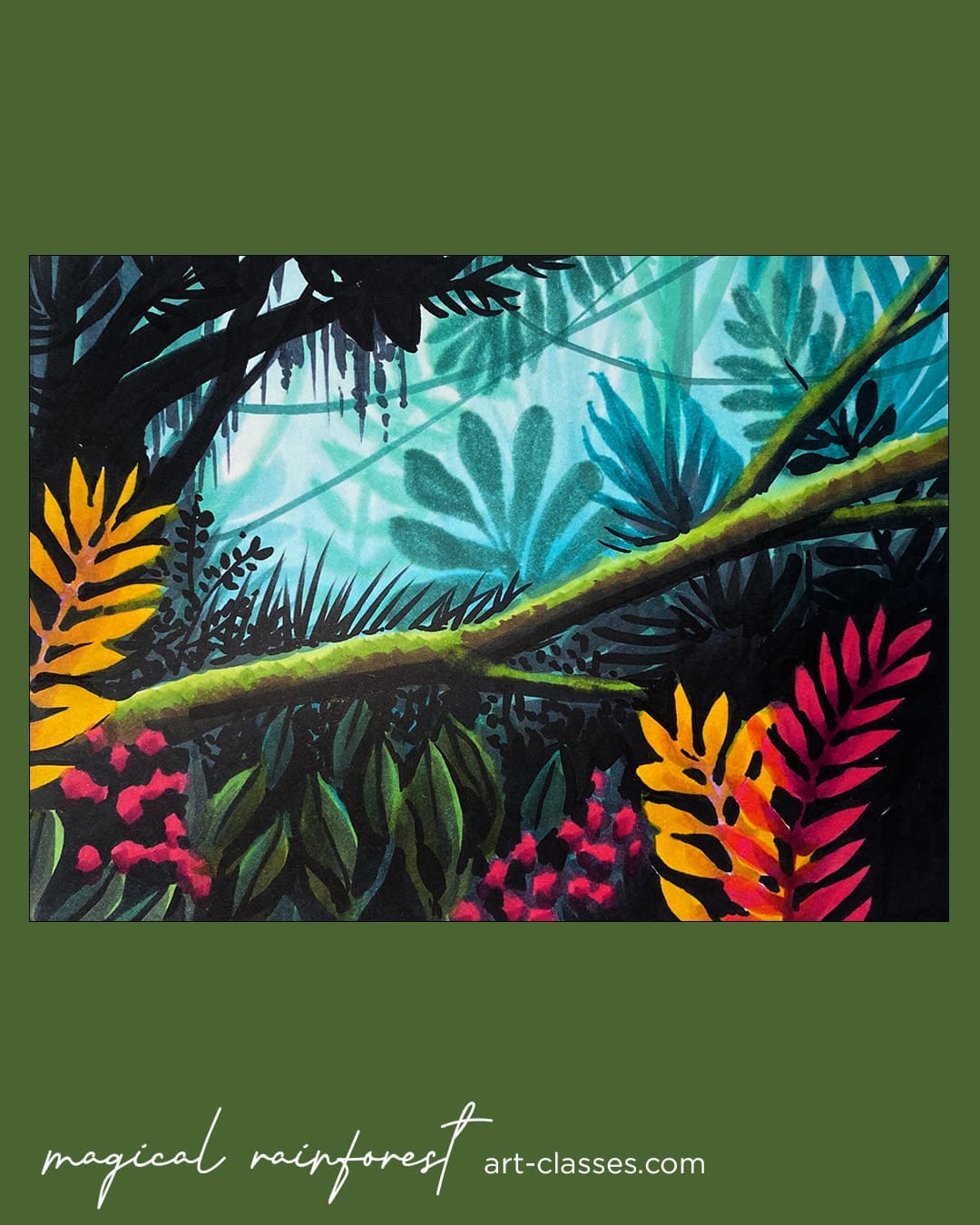 Magical Rainforest (Alcohol Markers) - Image 2