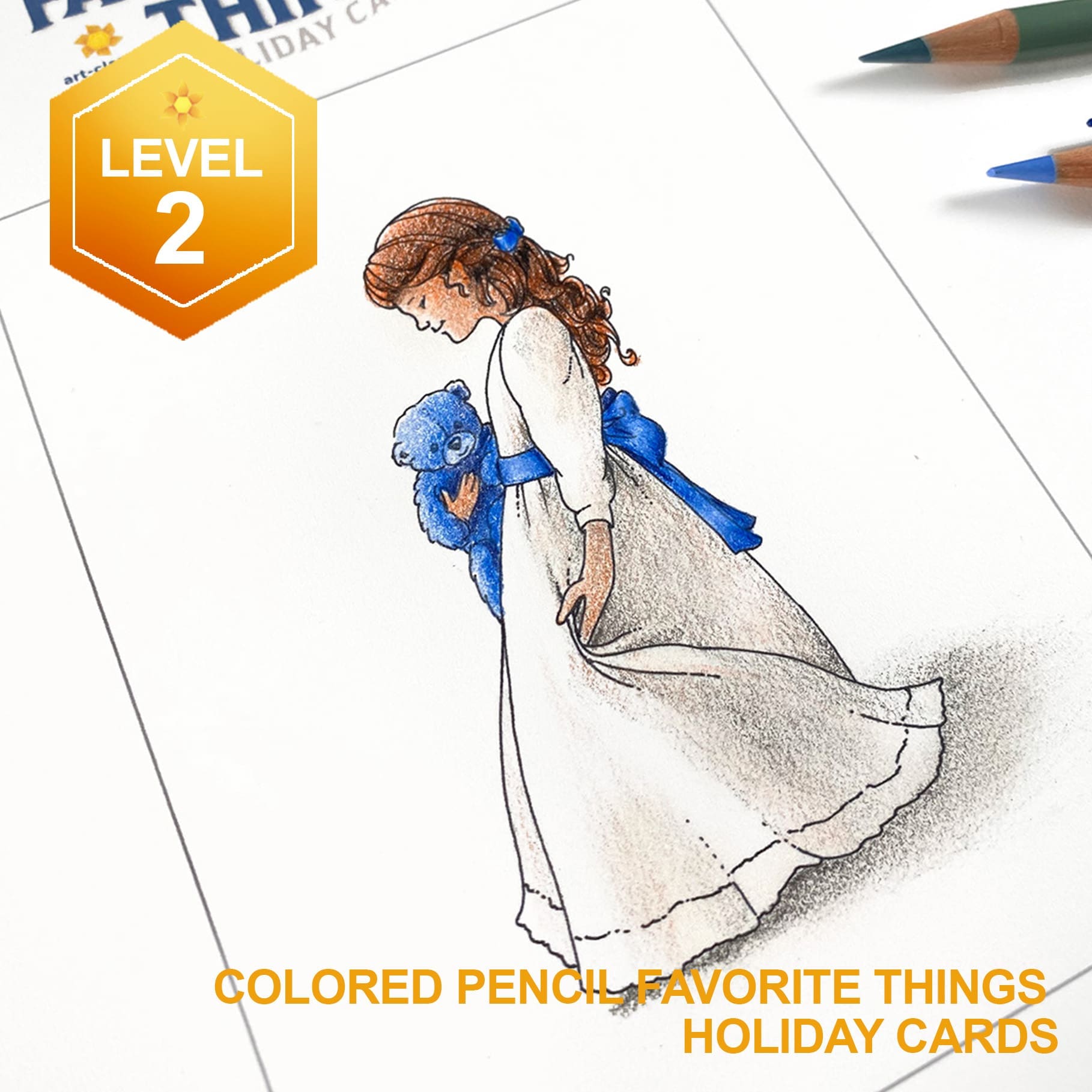 Colored Pencil Favorite Things Holiday Cards - Image 5