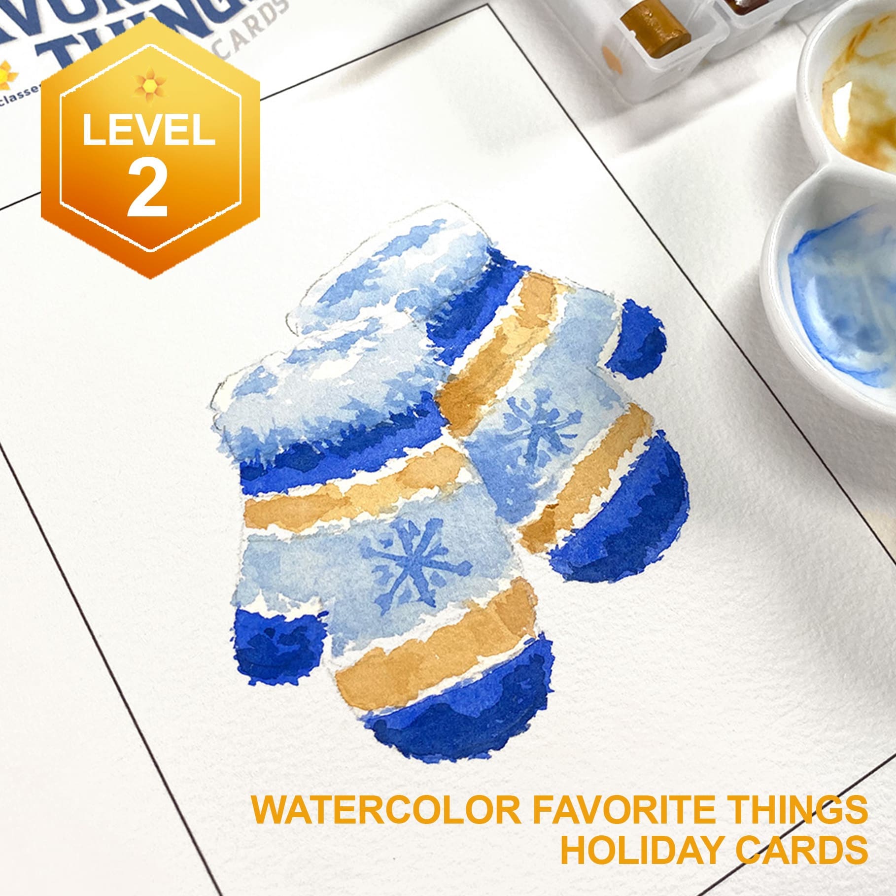 Watercolor Favorite Things Holiday Cards - Image 4