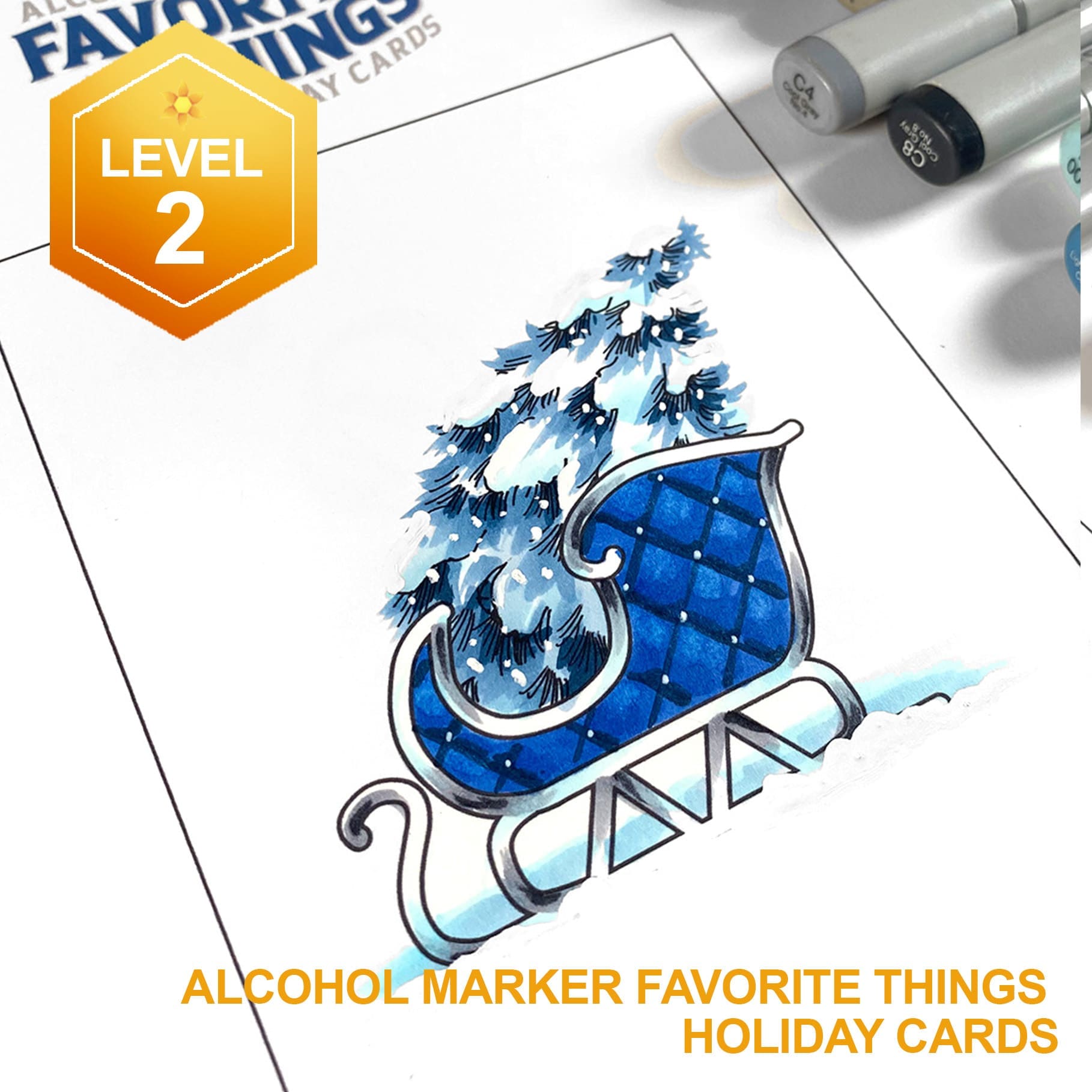 Alcohol Marker Favorite Things Holiday Cards - Image 4