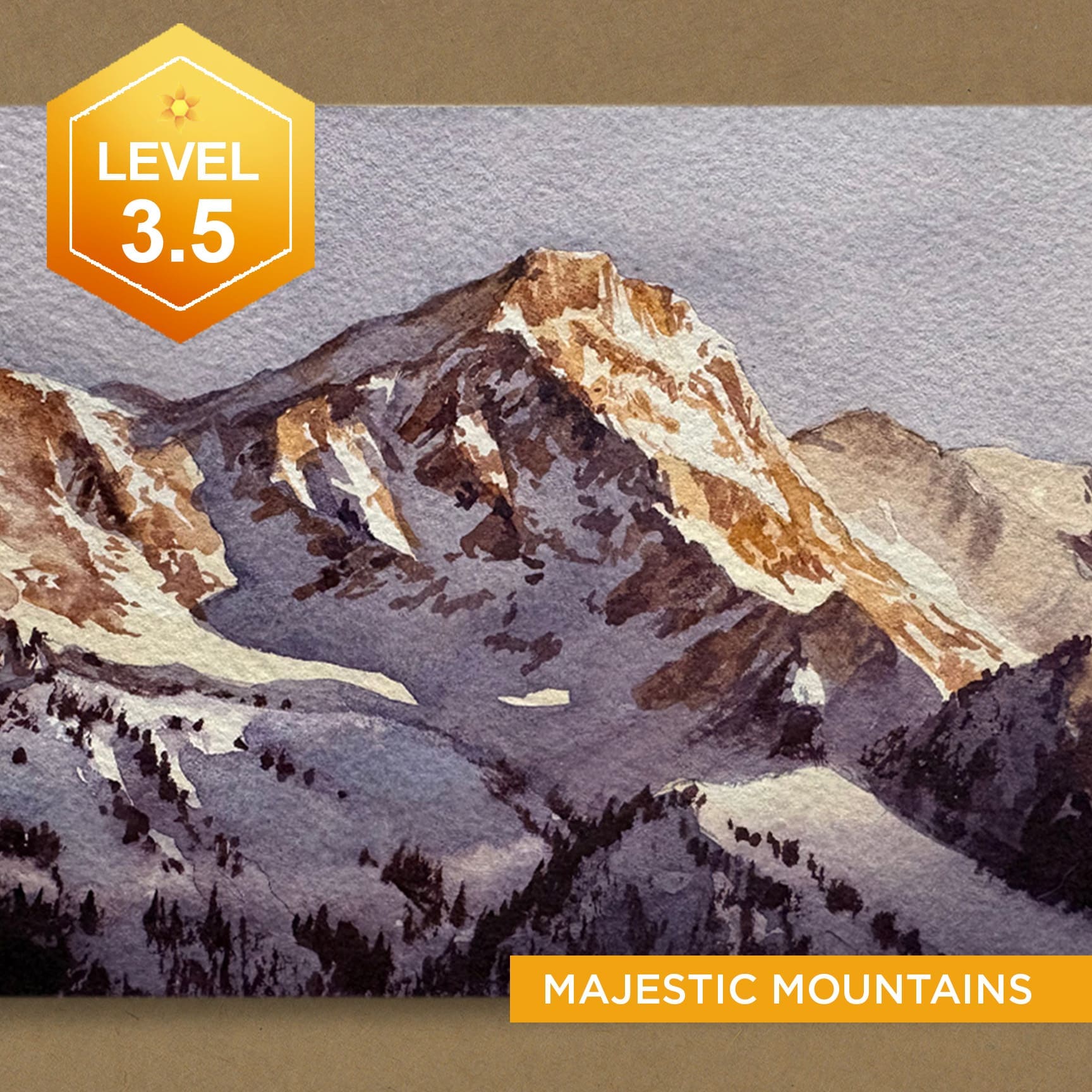 Majestic Mountains in Watercolor - Image 3
