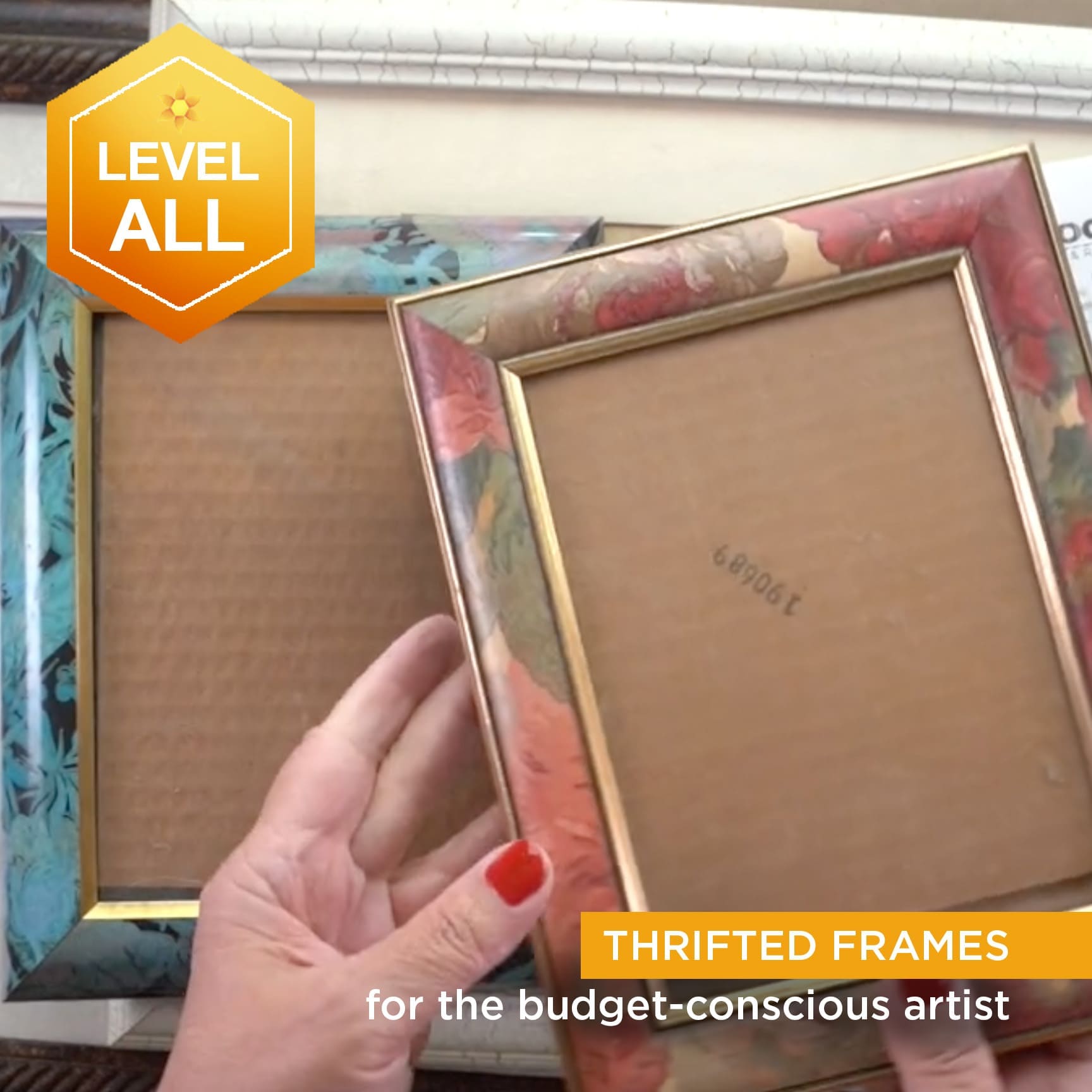 Thrifted framing for the budget conscious artist